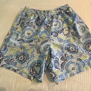 Men’s Vineyard Vines Blue/ Green Swim Shorts - L
